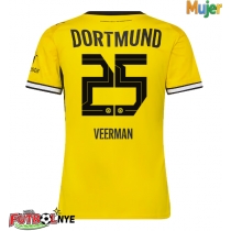 Camiseta Borussia Dortmund Joey Veerman #25 Primera Equipación para mujer 2026-27 manga corta